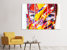 Laden Sie das Bild in den Galerie-Viewer, Leinwandbild 3-teilig Make up Kunst