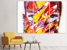 Laden Sie das Bild in den Galerie-Viewer, Leinwandbild 3-teilig Make up Kunst