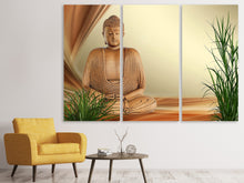 Laden Sie das Bild in den Galerie-Viewer, Leinwandbild 3-teilig XL Buddha