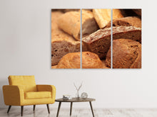 Laden Sie das Bild in den Galerie-Viewer, Leinwandbild 3-teilig Die Brotsorten