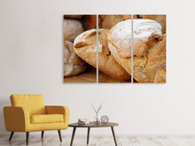 Laden Sie das Bild in den Galerie-Viewer, Leinwandbild 3-teilig Gesundes Brot