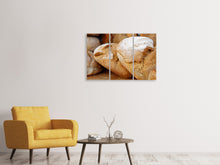 Laden Sie das Bild in den Galerie-Viewer, Leinwandbild 3-teilig Gesundes Brot