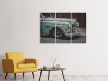 Laden Sie das Bild in den Galerie-Viewer, Leinwandbild 3-teilig Oldtimer Lack ab