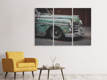 Laden Sie das Bild in den Galerie-Viewer, Leinwandbild 3-teilig Oldtimer Lack ab