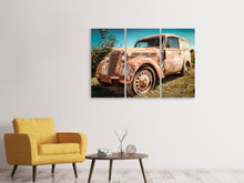 Laden Sie das Bild in den Galerie-Viewer, Leinwandbild 3-teilig Oldtimer mit Rost