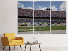 Laden Sie das Bild in den Galerie-Viewer, Leinwandbild 3-teilig In Nascar