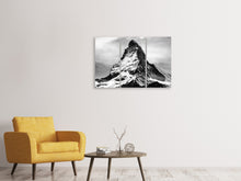 Laden Sie das Bild in den Galerie-Viewer, Leinwandbild 3-teilig Das prachtvolle Matterhorn