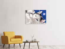 Laden Sie das Bild in den Galerie-Viewer, Leinwandbild 3-teilig Süsses Kitten