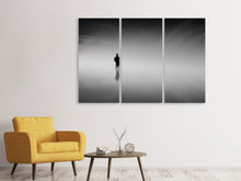 Laden Sie das Bild in den Galerie-Viewer, Leinwandbild 3-teilig Spiegelung im  Nebel