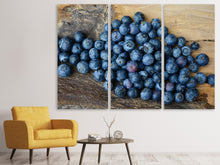 Laden Sie das Bild in den Galerie-Viewer, Leinwandbild 3-teilig Frische Heidelbeeren