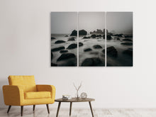 Laden Sie das Bild in den Galerie-Viewer, Leinwandbild 3-teilig Inspiration Meer