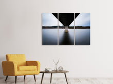Laden Sie das Bild in den Galerie-Viewer, Leinwandbild 3-teilig An der langen Brücke