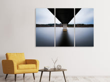 Laden Sie das Bild in den Galerie-Viewer, Leinwandbild 3-teilig An der langen Brücke