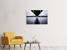 Laden Sie das Bild in den Galerie-Viewer, Leinwandbild 3-teilig An der langen Brücke