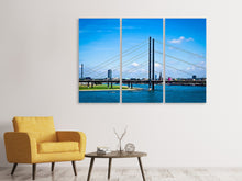 Laden Sie das Bild in den Galerie-Viewer, Leinwandbild 3-teilig Düsseldorf am Rhein