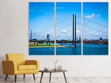 Laden Sie das Bild in den Galerie-Viewer, Leinwandbild 3-teilig Düsseldorf am Rhein