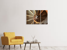Laden Sie das Bild in den Galerie-Viewer, Leinwandbild 3-teilig Imposantes Treppenhaus