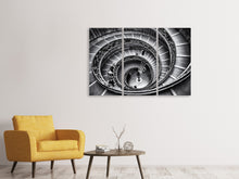 Laden Sie das Bild in den Galerie-Viewer, Leinwandbild 3-teilig Treppe im Vatikan