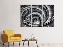 Laden Sie das Bild in den Galerie-Viewer, Leinwandbild 3-teilig Treppe im Vatikan
