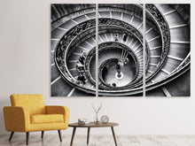 Laden Sie das Bild in den Galerie-Viewer, Leinwandbild 3-teilig Treppe im Vatikan