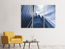 Laden Sie das Bild in den Galerie-Viewer, Leinwandbild 3-teilig Steile Treppe