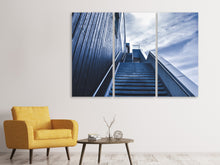 Laden Sie das Bild in den Galerie-Viewer, Leinwandbild 3-teilig Steile Treppe