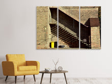 Laden Sie das Bild in den Galerie-Viewer, Leinwandbild 3-teilig Die Burg Treppe