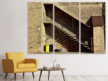 Laden Sie das Bild in den Galerie-Viewer, Leinwandbild 3-teilig Die Burg Treppe