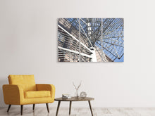 Laden Sie das Bild in den Galerie-Viewer, Leinwandbild 3-teilig Wendeltreppe aus Metall