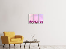 Laden Sie das Bild in den Galerie-Viewer, Leinwandbild 3-teilig Süsse Tulpen