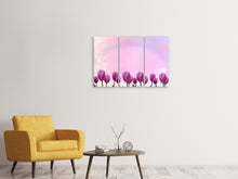 Laden Sie das Bild in den Galerie-Viewer, Leinwandbild 3-teilig Süsse Tulpen