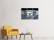 Laden Sie das Bild in den Galerie-Viewer, Leinwandbild 3-teilig Ein Satellit