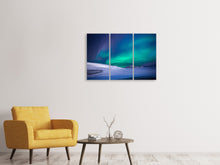 Laden Sie das Bild in den Galerie-Viewer, Leinwandbild 3-teilig Das Polarlicht