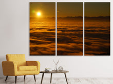 Laden Sie das Bild in den Galerie-Viewer, Leinwandbild 3-teilig Sonnenaufgang in der Natur