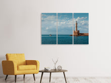 Laden Sie das Bild in den Galerie-Viewer, Leinwandbild 3-teilig Alter Leuchtturm