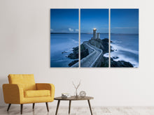 Laden Sie das Bild in den Galerie-Viewer, Leinwandbild 3-teilig Der Weg zum Leuchtturm