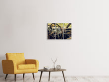Laden Sie das Bild in den Galerie-Viewer, Leinwandbild 3-teilig Zerfallener Oldtimer
