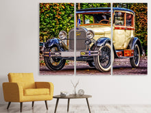 Laden Sie das Bild in den Galerie-Viewer, Leinwandbild 3-teilig Gepflegter Oldtimer