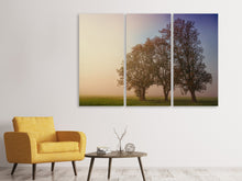 Laden Sie das Bild in den Galerie-Viewer, Leinwandbild 3-teilig Der schiefe Baum