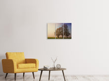 Laden Sie das Bild in den Galerie-Viewer, Leinwandbild 3-teilig Der schiefe Baum