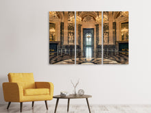Laden Sie das Bild in den Galerie-Viewer, Leinwandbild 3-teilig Barocker Saal