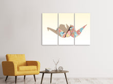 Laden Sie das Bild in den Galerie-Viewer, Leinwandbild 3-teilig Buntes Origami