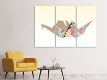 Laden Sie das Bild in den Galerie-Viewer, Leinwandbild 3-teilig Buntes Origami