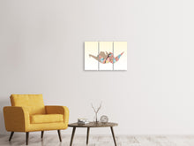 Laden Sie das Bild in den Galerie-Viewer, Leinwandbild 3-teilig Buntes Origami
