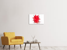 Laden Sie das Bild in den Galerie-Viewer, Leinwandbild 3-teilig Roter Weihnachtsstern