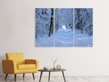 Laden Sie das Bild in den Galerie-Viewer, Leinwandbild 3-teilig Endlich Winter