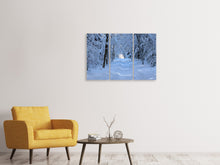 Laden Sie das Bild in den Galerie-Viewer, Leinwandbild 3-teilig Endlich Winter