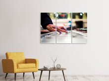 Laden Sie das Bild in den Galerie-Viewer, Leinwandbild 3-teilig Musik Macher