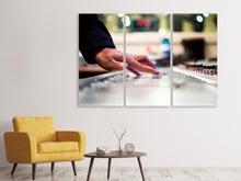 Laden Sie das Bild in den Galerie-Viewer, Leinwandbild 3-teilig Musik Macher