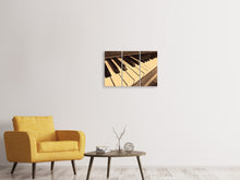 Laden Sie das Bild in den Galerie-Viewer, Leinwandbild 3-teilig Am Klavier